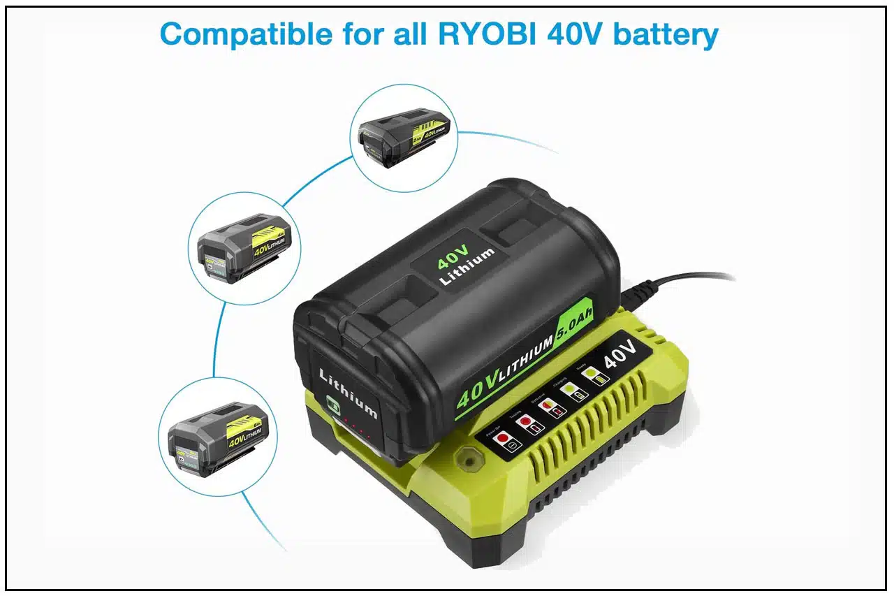 Rapid Charger For Ryobi 40V Battery OP4040 OP4050A - Image 3
