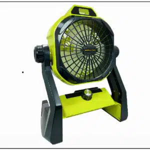 Portable Battery Powered Fan with LED Light