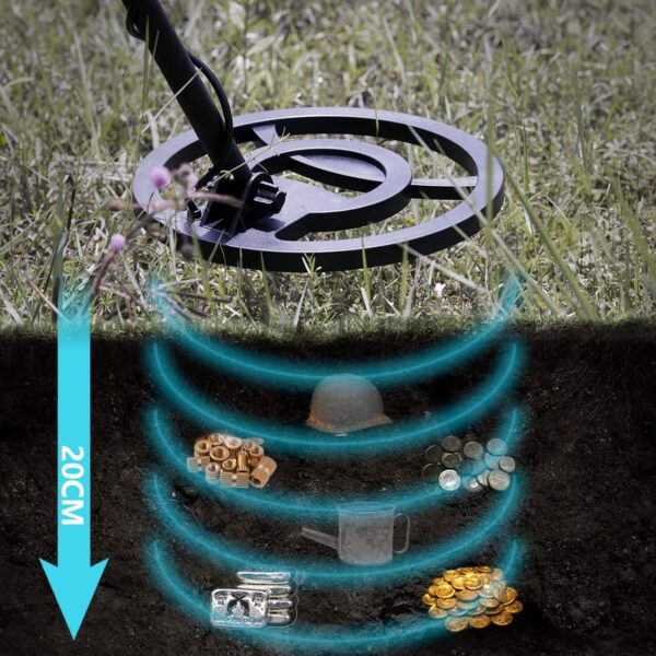 Metal Detector for Adults High Sensitivity Waterproof 10'' Search Coil - Image 2