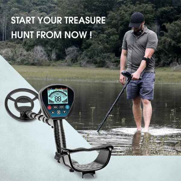 Metal Detector for Adults High Sensitivity Waterproof 10'' Search Coil - Image 6