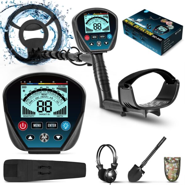 Metal Detector for Adults High Sensitivity Waterproof 10'' Search Coil